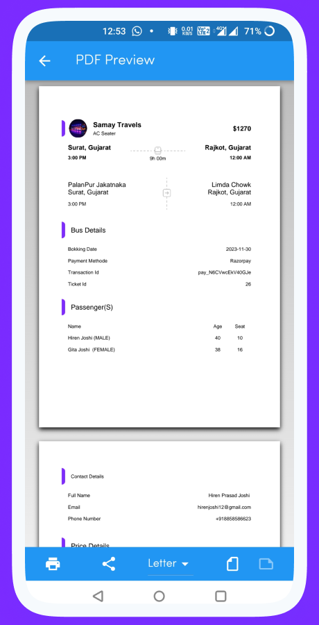 ProZigzagBus bus reservation app screenshot 34 thumbnail