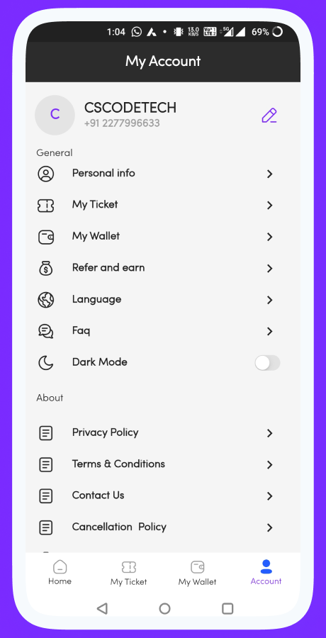 ProZigzagBus bus reservation app screenshot 45 thumbnail