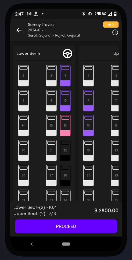 ProZigzagBus bus reservation app screenshot 49 thumbnail