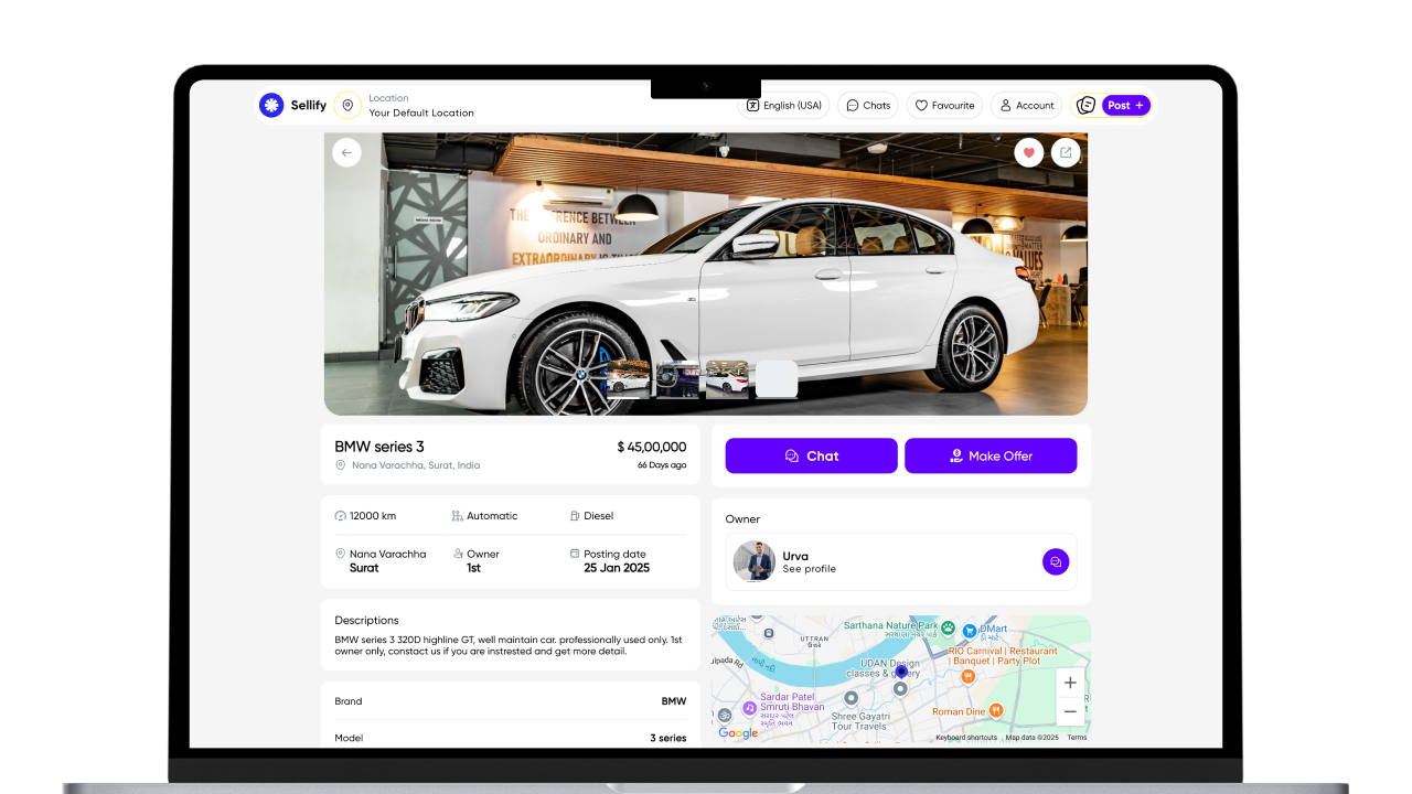Sellify Flutter web classified marketplace screenshot 8 thumbnail