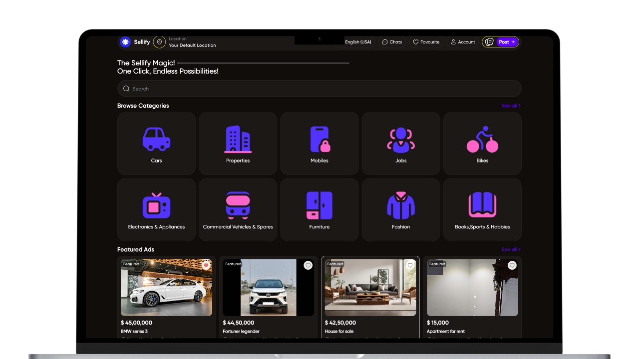 Sellify Flutter web classified marketplace screenshot 14 thumbnail