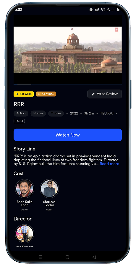 Streamify video streaming Flutter app screenshot 11 thumbnail
