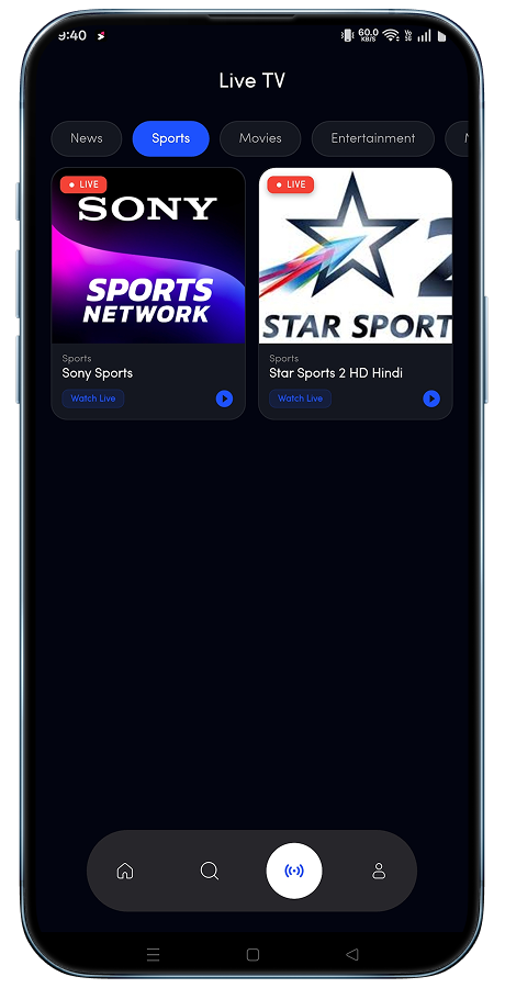 Streamify video streaming Flutter app screenshot 16 thumbnail