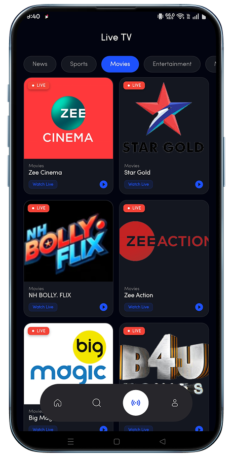 Streamify video streaming Flutter app screenshot 17 thumbnail