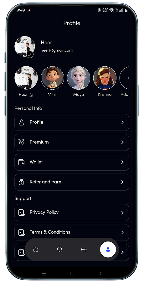 Streamify video streaming Flutter app screenshot 20 thumbnail