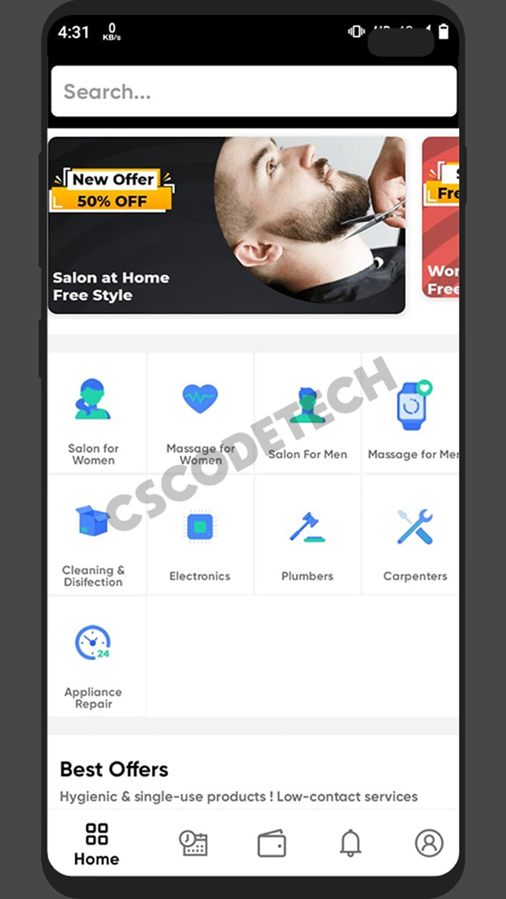 UClap Android UrbanClap clone app screenshot 8 thumbnail