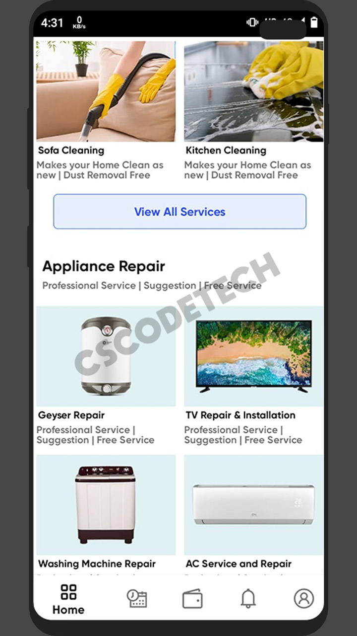 UClap Android UrbanClap clone app screenshot 10 thumbnail
