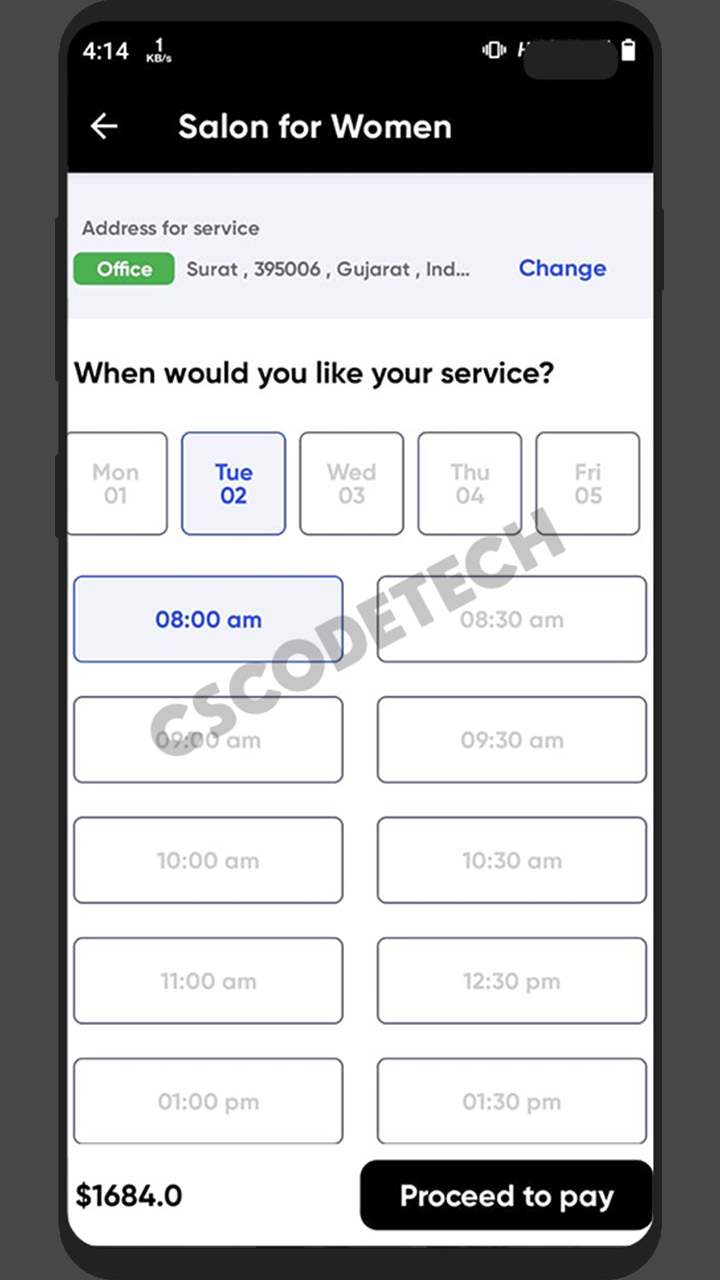 UClap Android UrbanClap clone app screenshot 13 thumbnail