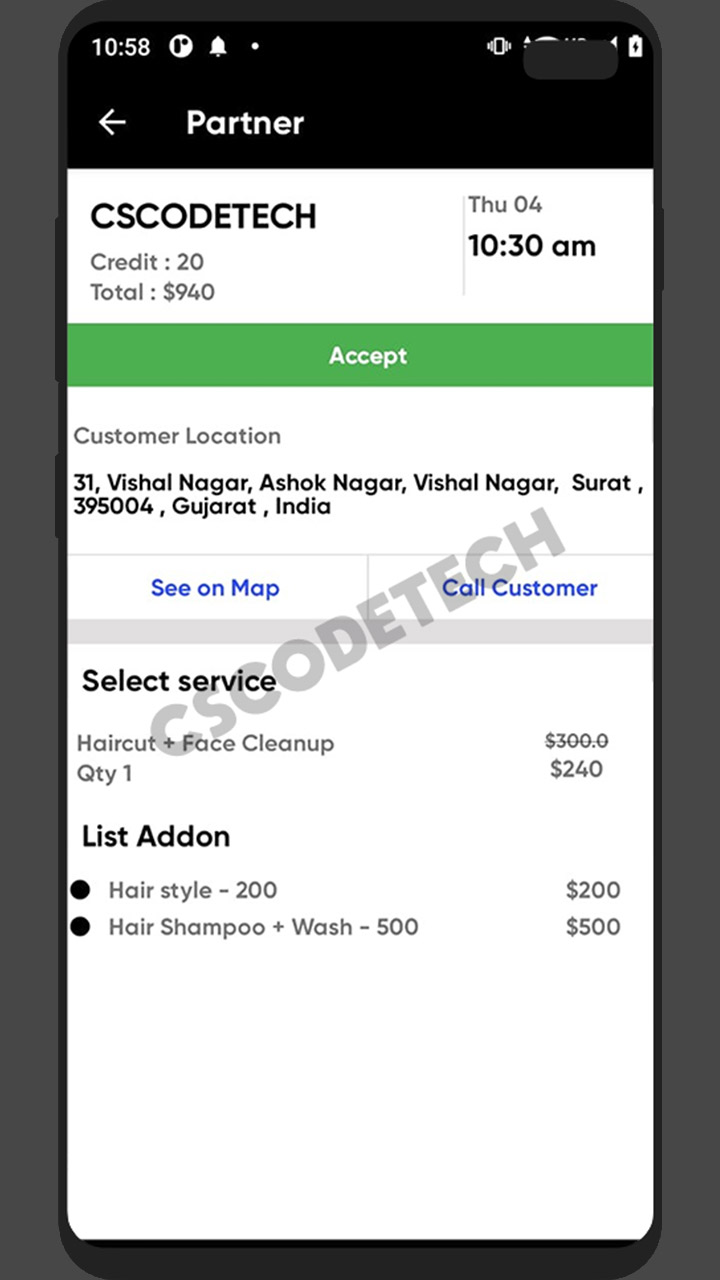 UClap Android UrbanClap clone app screenshot 20 thumbnail