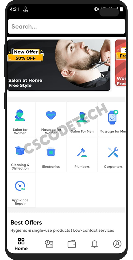 UClap iOS UrbanClap clone app screenshot 8 thumbnail
