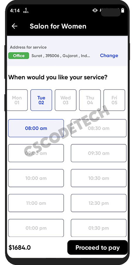 UClap iOS UrbanClap clone app screenshot 13 thumbnail