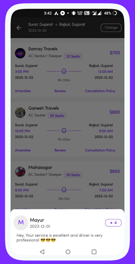 ZigzagBus online bus reservation system screenshot 11 thumbnail
