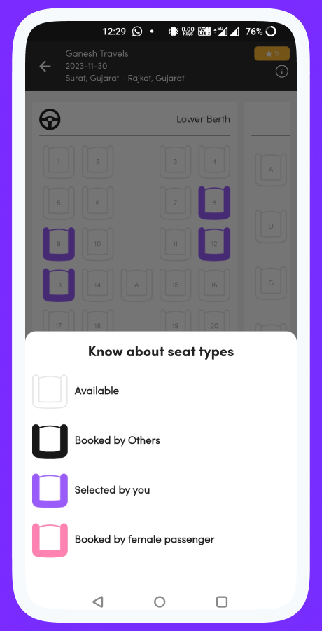 ZigzagBus online bus reservation system screenshot 15 thumbnail