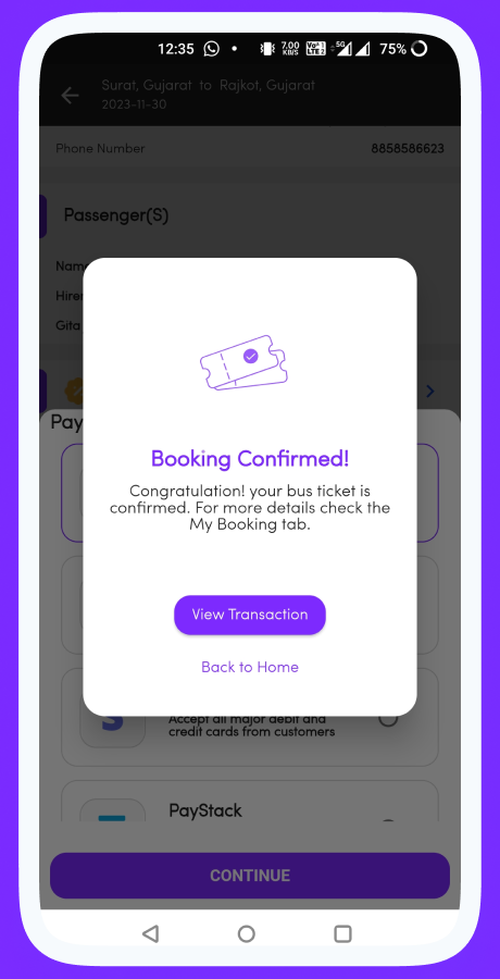 ZigzagBus online bus reservation system screenshot 24 thumbnail