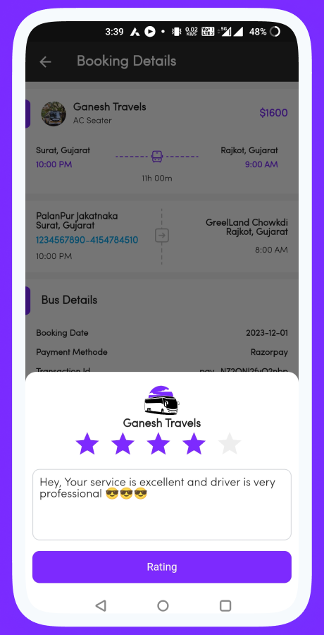 ZigzagBus online bus reservation system screenshot 34 thumbnail