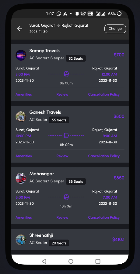 ZigzagBus online bus reservation system screenshot 46 thumbnail