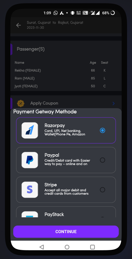ZigzagBus online bus reservation system screenshot 52 thumbnail