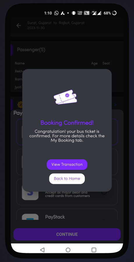 ZigzagBus online bus reservation system screenshot 53 thumbnail