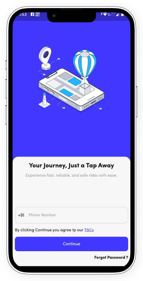 ZippyGo ride booking app screenshot 3 thumbnail