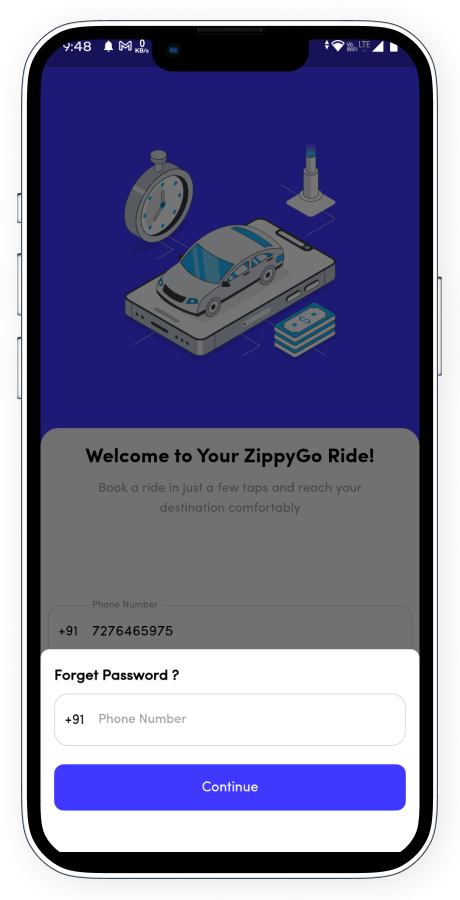 ZippyGo ride booking app screenshot 6 thumbnail