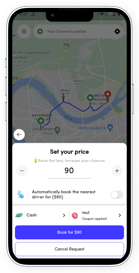 ZippyGo ride booking app screenshot 17 thumbnail