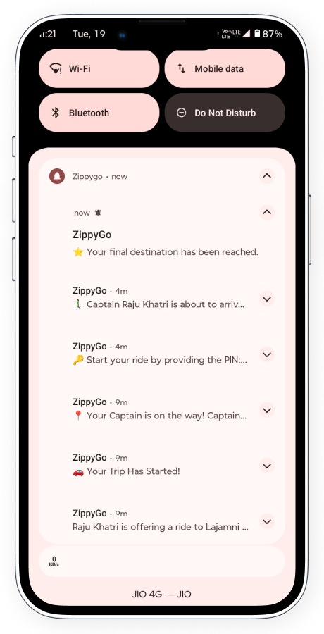 ZippyGo ride booking app screenshot 32 thumbnail