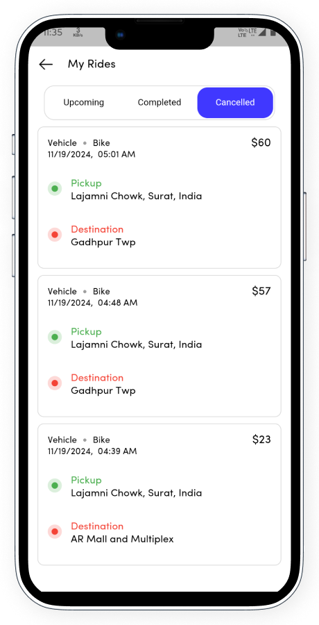 ZippyGo ride booking app screenshot 37 thumbnail