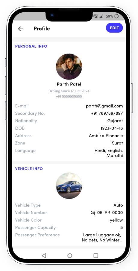 ZippyGo ride booking app screenshot 99 thumbnail