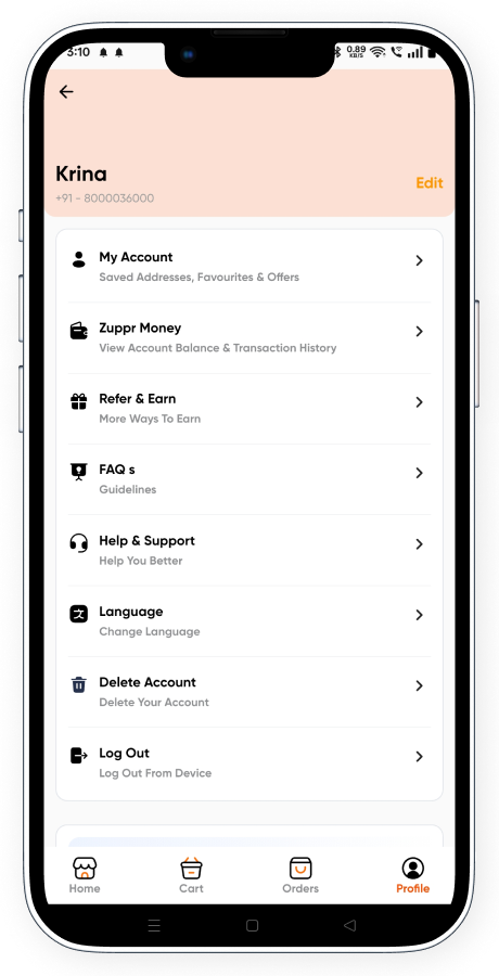Zuppr food ordering and delivery app screenshot 29 thumbnail