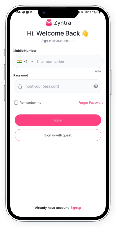 Zyntra Flutter ecommerce app screenshot 6 thumbnail
