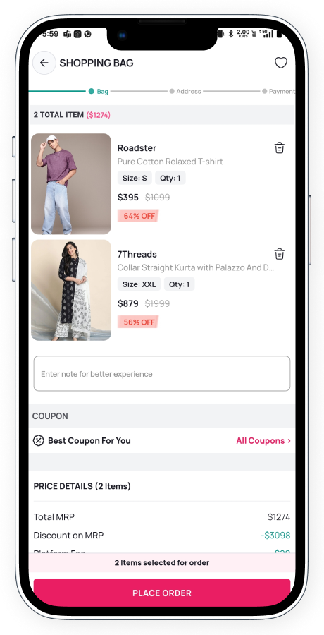 Zyntra Flutter ecommerce app screenshot 19 thumbnail