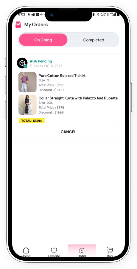 Zyntra Flutter ecommerce app screenshot 27 thumbnail