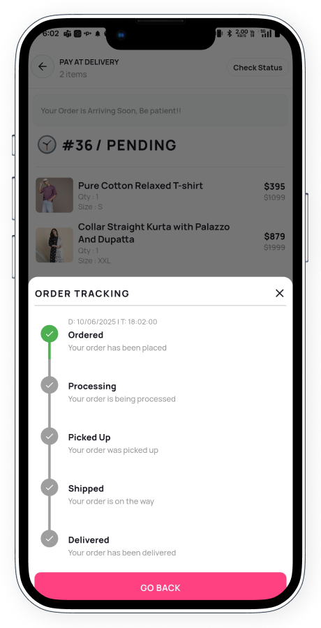 Zyntra Flutter ecommerce app screenshot 29 thumbnail